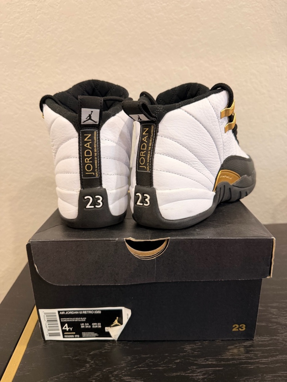 Air Jordan 12 Royalty Kids 4Y - Picture 3 of 3